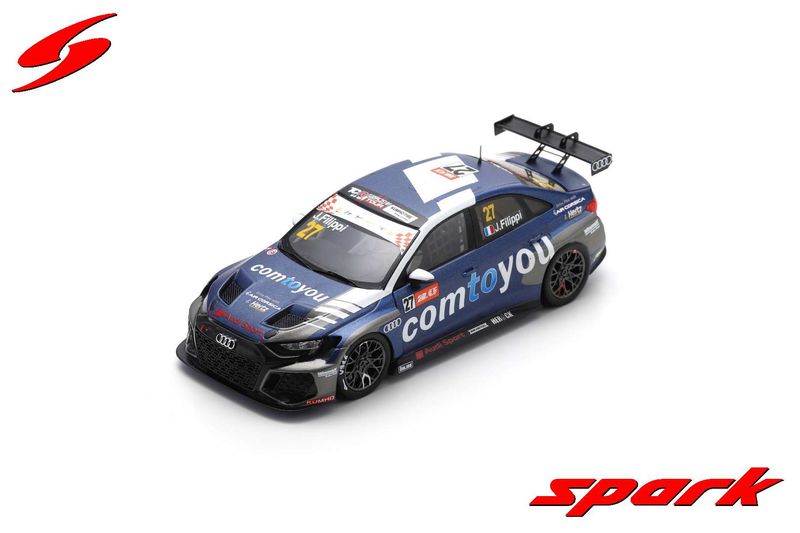 1:43 Spark - Audi RS 3 LMS No.127 7th Race 2 TCR World Tour Macau 2023 John Filippi 1:43 Spark - Audi RS 3 LMS No.127 7th Race 2 TCR World Tour Macau 2023 John Filippi