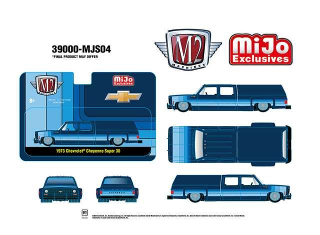 1:64 M2 Machines - 1973 Chevrolet Cheyenne Super 30, blue