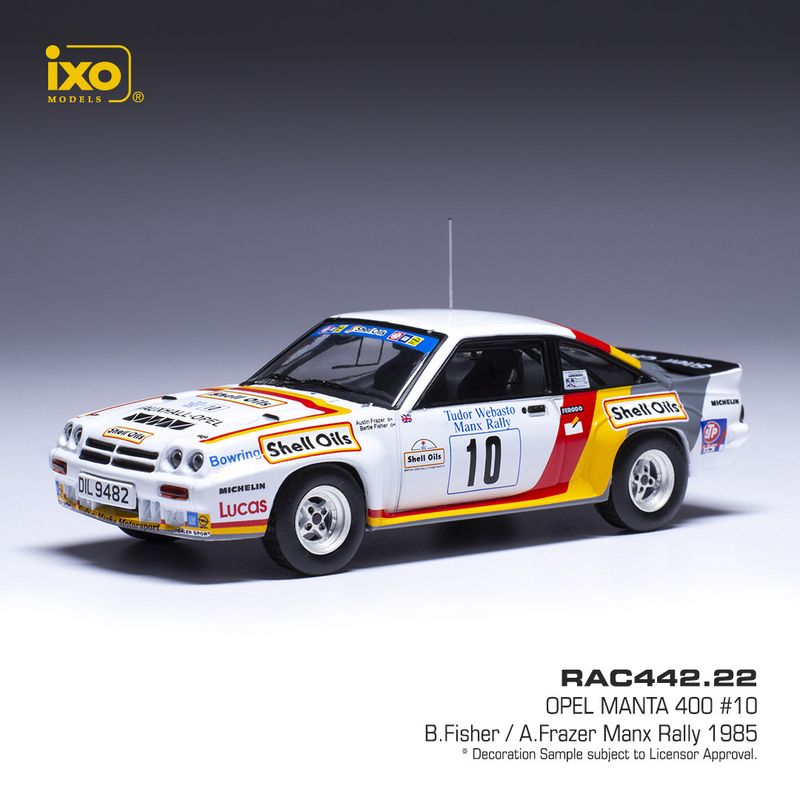 1:43 Ixo - 1984 Opel Manta 400 Rally #10 Rallye Manx B.Fisher A.Frazer 1:43 Ixo - 1984 Opel Manta 400 Rally #10 Rallye Manx B.Fisher A.Frazer
