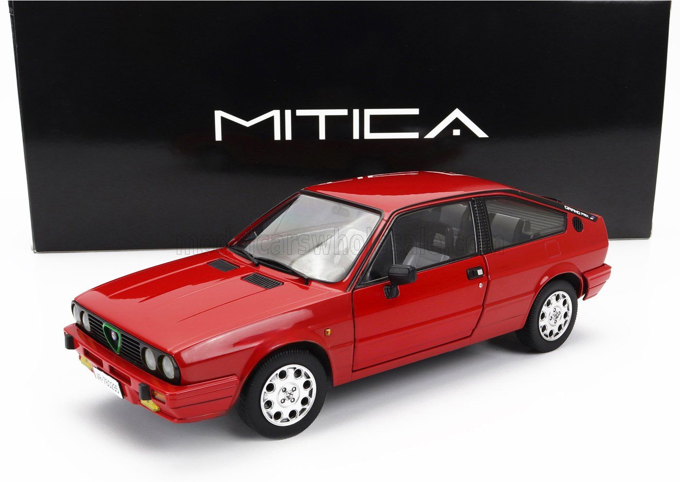 1:18 Mitica Diecast - 1984 Alfa Romeo Sprint 1.5 Quadrifoglio Verde Grand Prix Red
