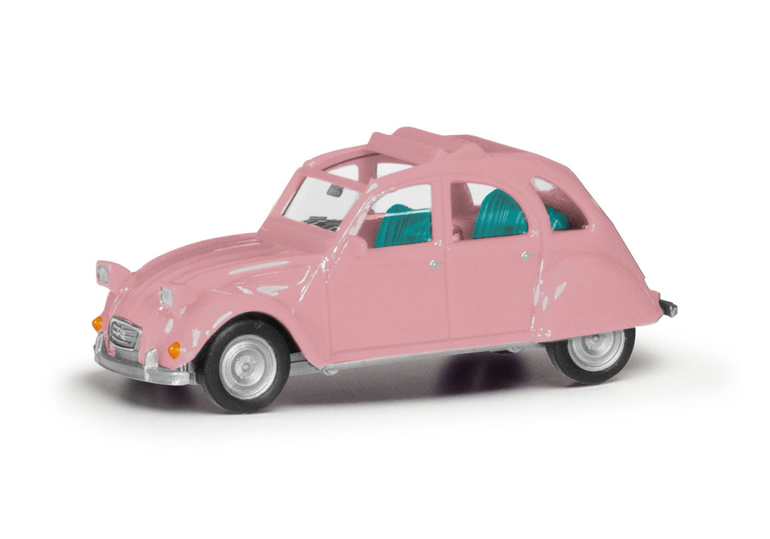 1:87 Herpa - Citroen 2CV, offen, hellrosa