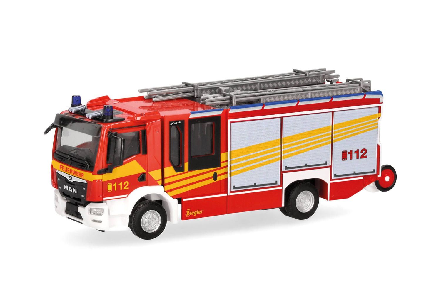 1:87 Herpa - MAN TGM CC Ziegler Z-Cab "Feuerwehr"