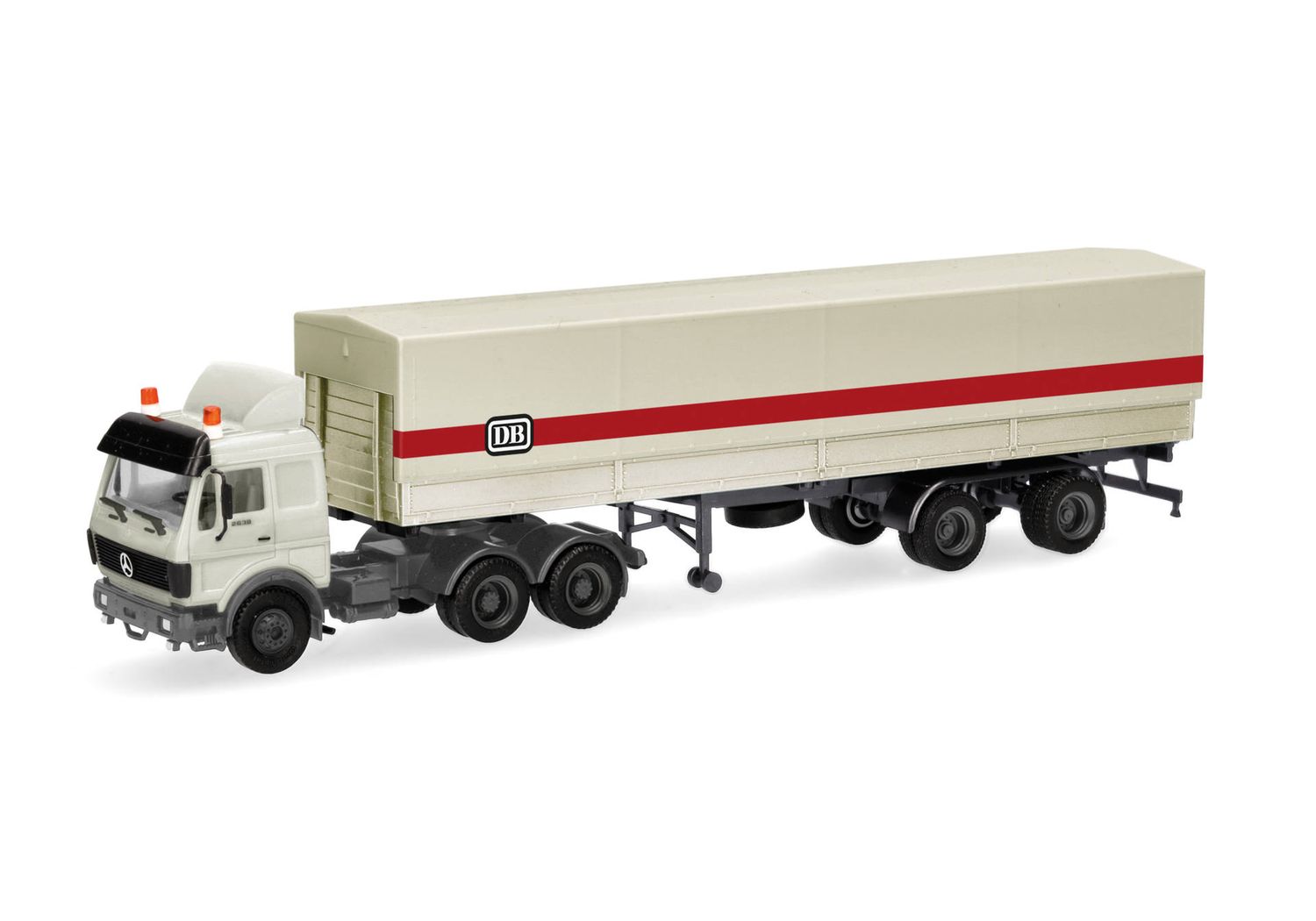 1:87 Herpa - Mercedes-Benz NG Planen-Sattelzug "DB"