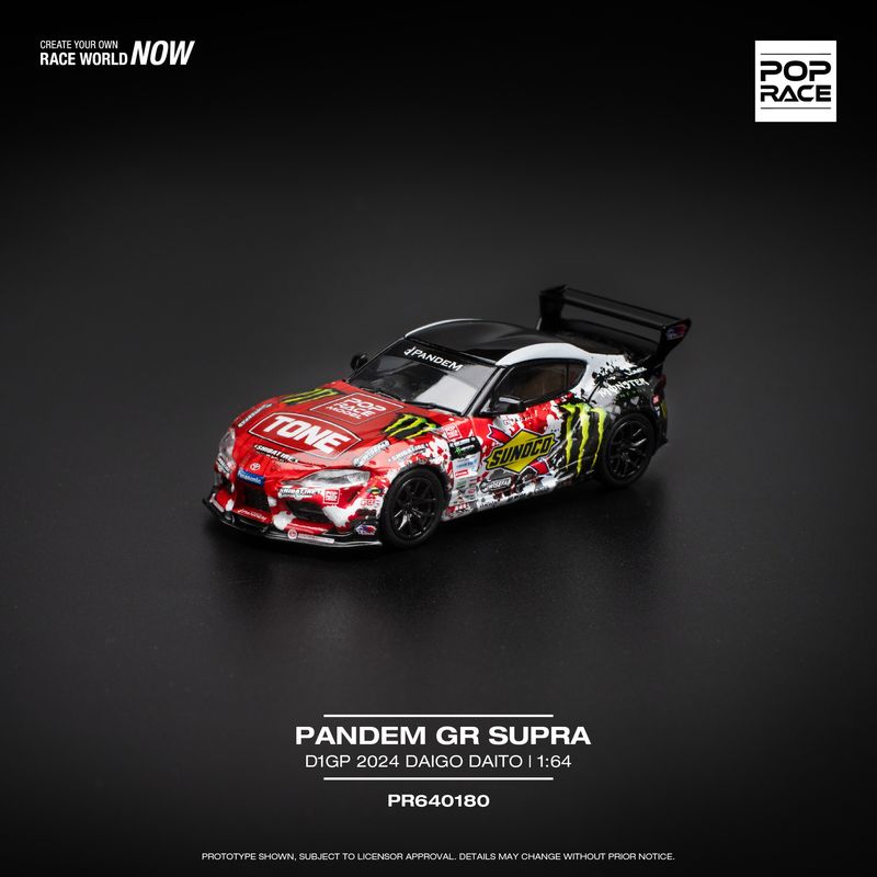 1:64 Pop Race Limited - 2024 Pandem GR Supra D1GP Daigo Saito 1:64 Pop Race Limited - 2024 Pandem GR Supra D1GP Daigo Saito
