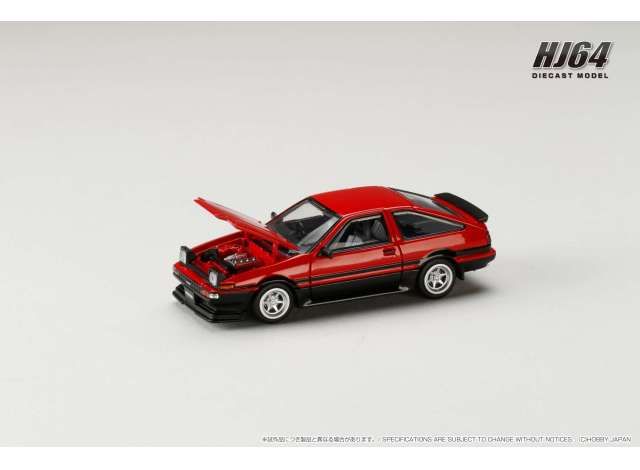 1:64 Hobby Japan - Toyota Sprinter Trueno Late Version JDM Style, red/black