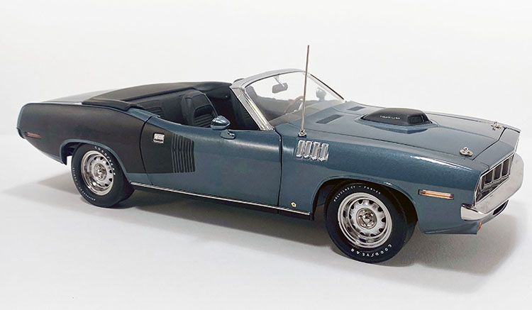 1:18 ACME - 1971 Plymouth HEMI Cuda Convertible, Wenchester gray 1:18 ACME - 1971 Plymouth HEMI Cuda Convertible, Wenchester gray