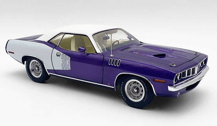 1:18 ACME - 1971 Plymouth 383 Cuda, Vinyl Top, In-Violet 1:18 ACME - 1971 Plymouth 383 Cuda, Vinyl Top, In-Violet