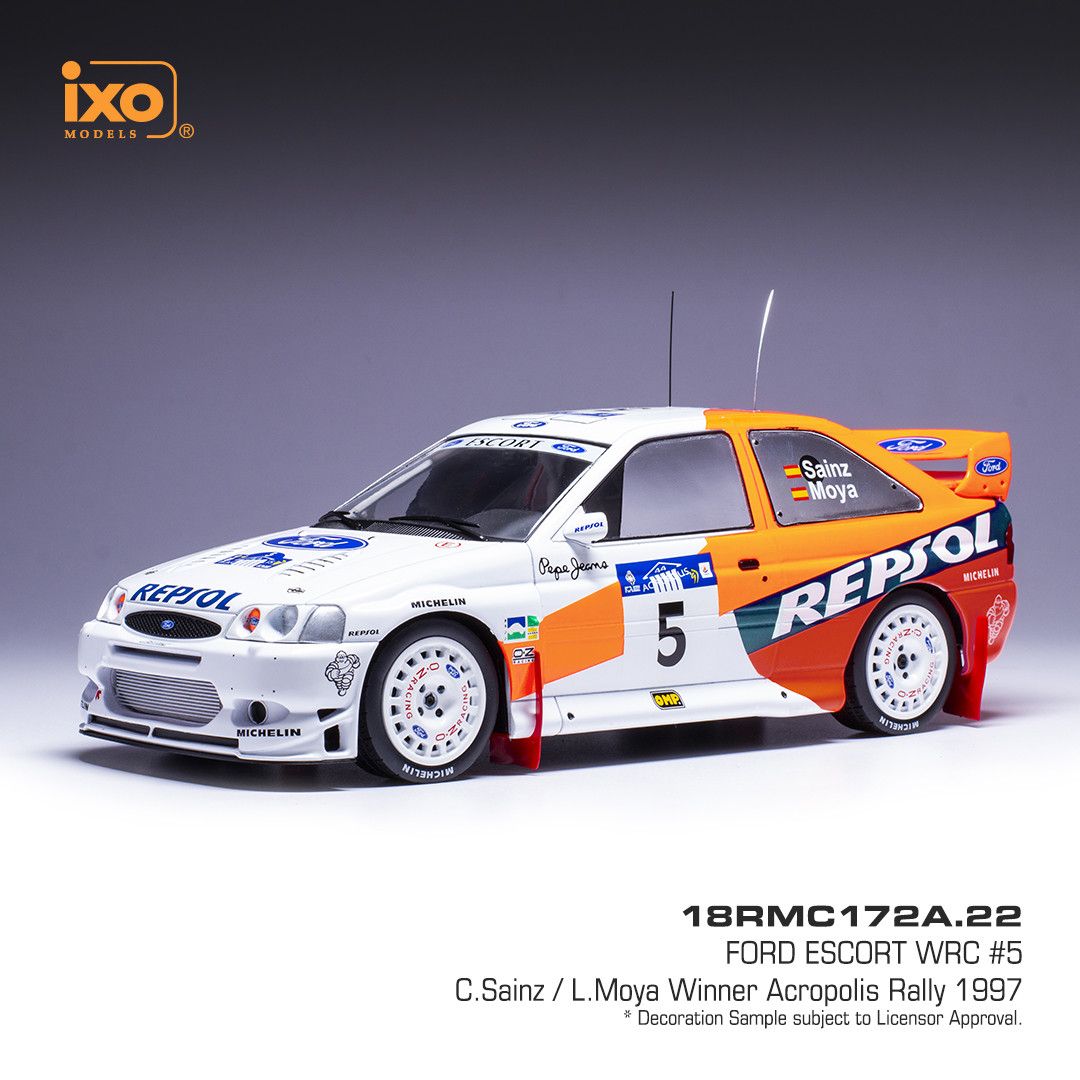 1:18 Ixo - 1997 Ford Escort WRC #5 Rallye Akropolis C.Sainz L.Moya
