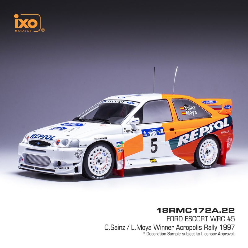 1:18 Ixo - 1997 Ford Escort WRC #5 Rallye Akropolis C.Sainz L.Moya 1:18 Ixo - 1997 Ford Escort WRC #5 Rallye Akropolis C.Sainz L.Moya