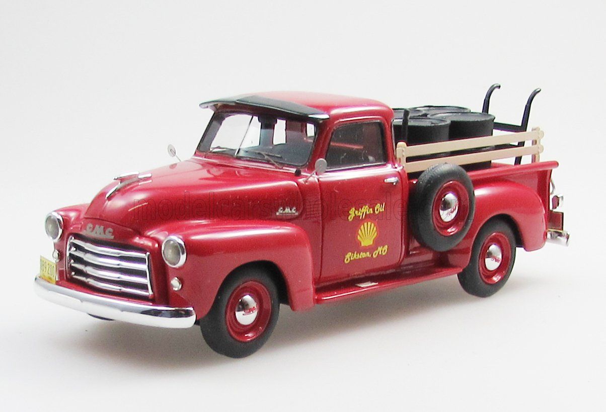 1:43 Esval Model - GMC 100 Pickup Shell Oil 1952 Red