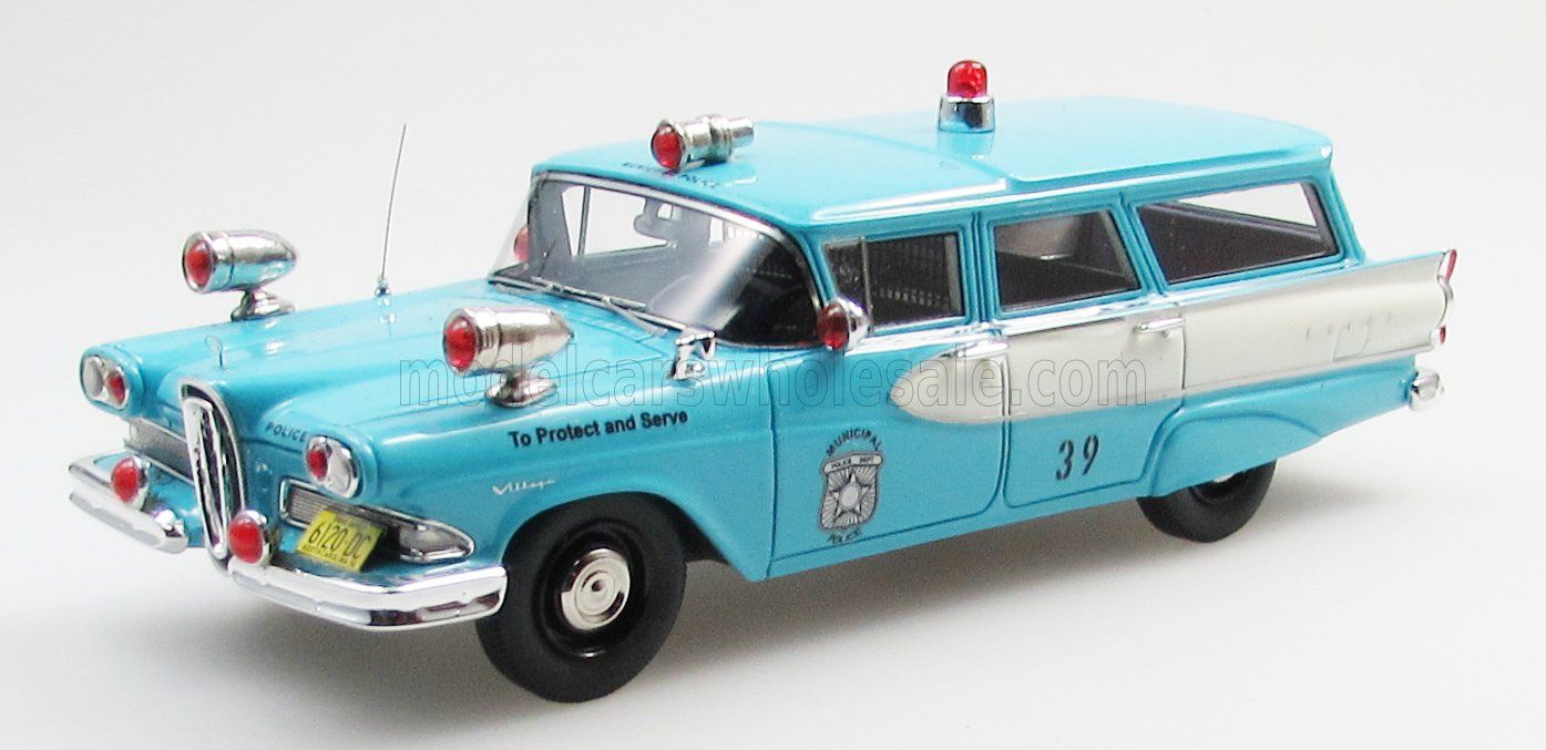 1:43 Esval Model - Edsel Villager Police 1958