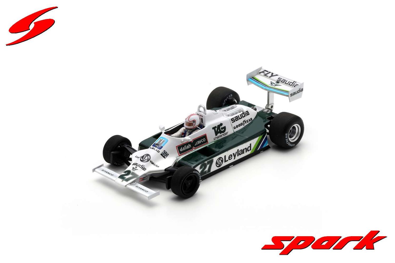 1:43 Spark - Williams FW07B No.27 Winner British GP 1980 Alan Jones