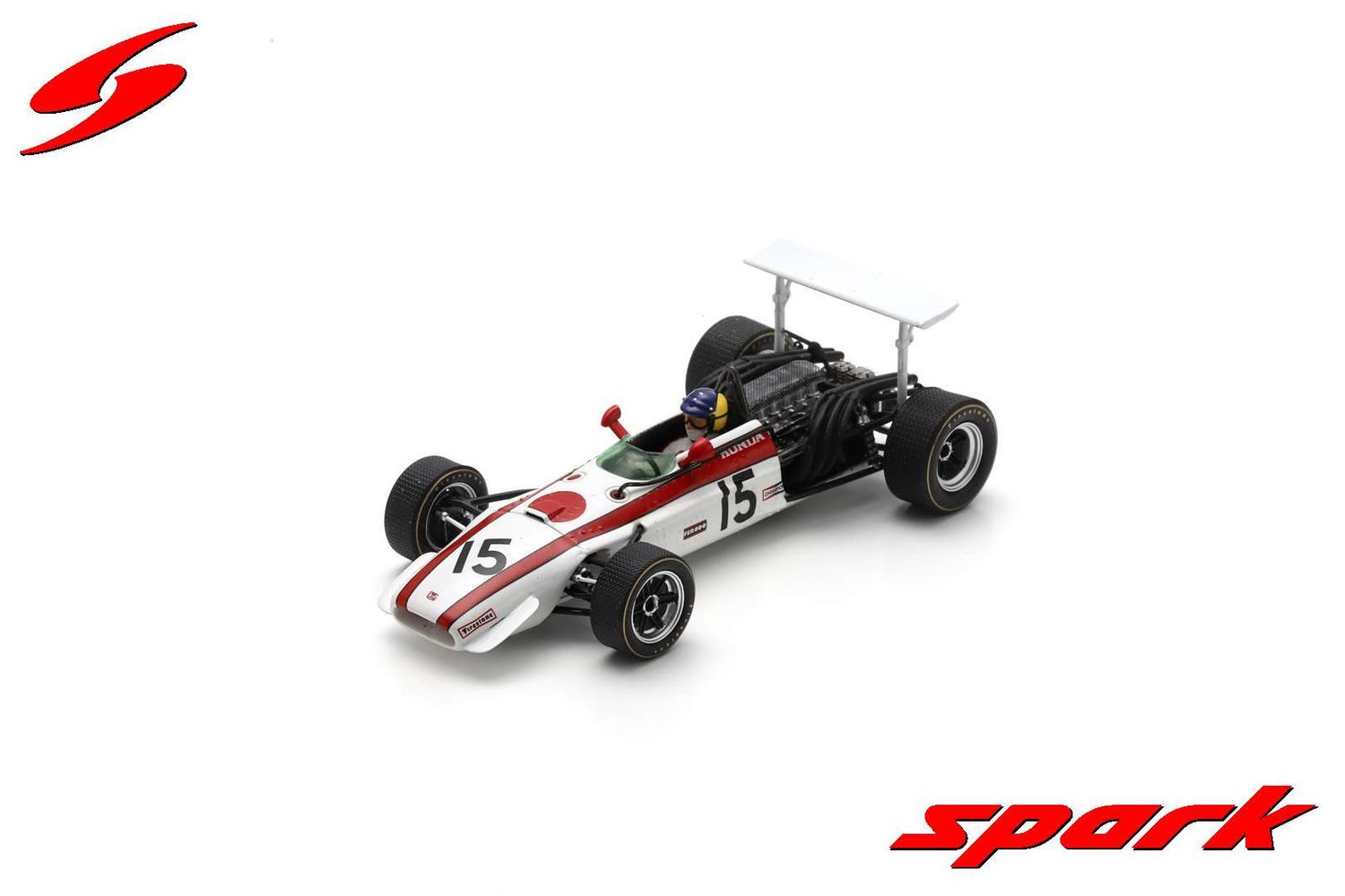 1:43 Spark - Honda RA301 No.15 Italian GP 1968 David Hobbs