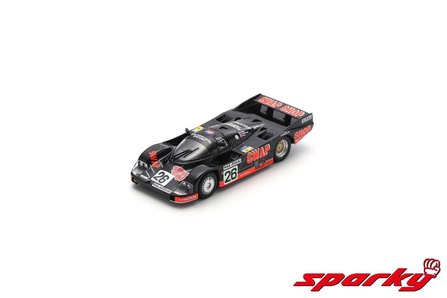 1:64 Spark - Porsche 956 No.26 2nd Le Mans 24H 1984 J. Rondeau - J. Paul Jr - P. Henn