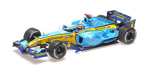 1:18 Minichamps - RENAULT F1 TEAM R25 – FERNANDO ALONSO – 2ND PLACE BRITISH GP 2005