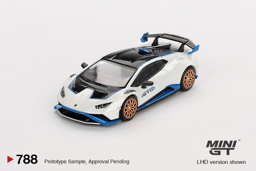 1:64 Mini GT - 2023 Lamborghini Huracan *STO*, bianco asopo