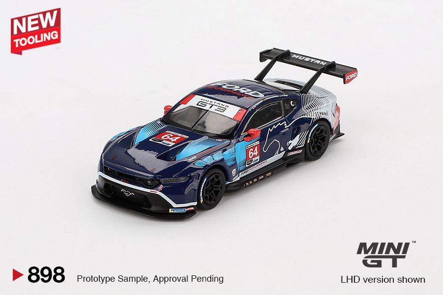 1:64 Mini GT - 2024 Ford Mustang GT3 #64 Ford Multimatic Motorsports Daytona 24 hrs
