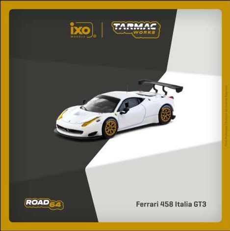 1:64 Tarmac - Ferrari 458 Italia GT3, white