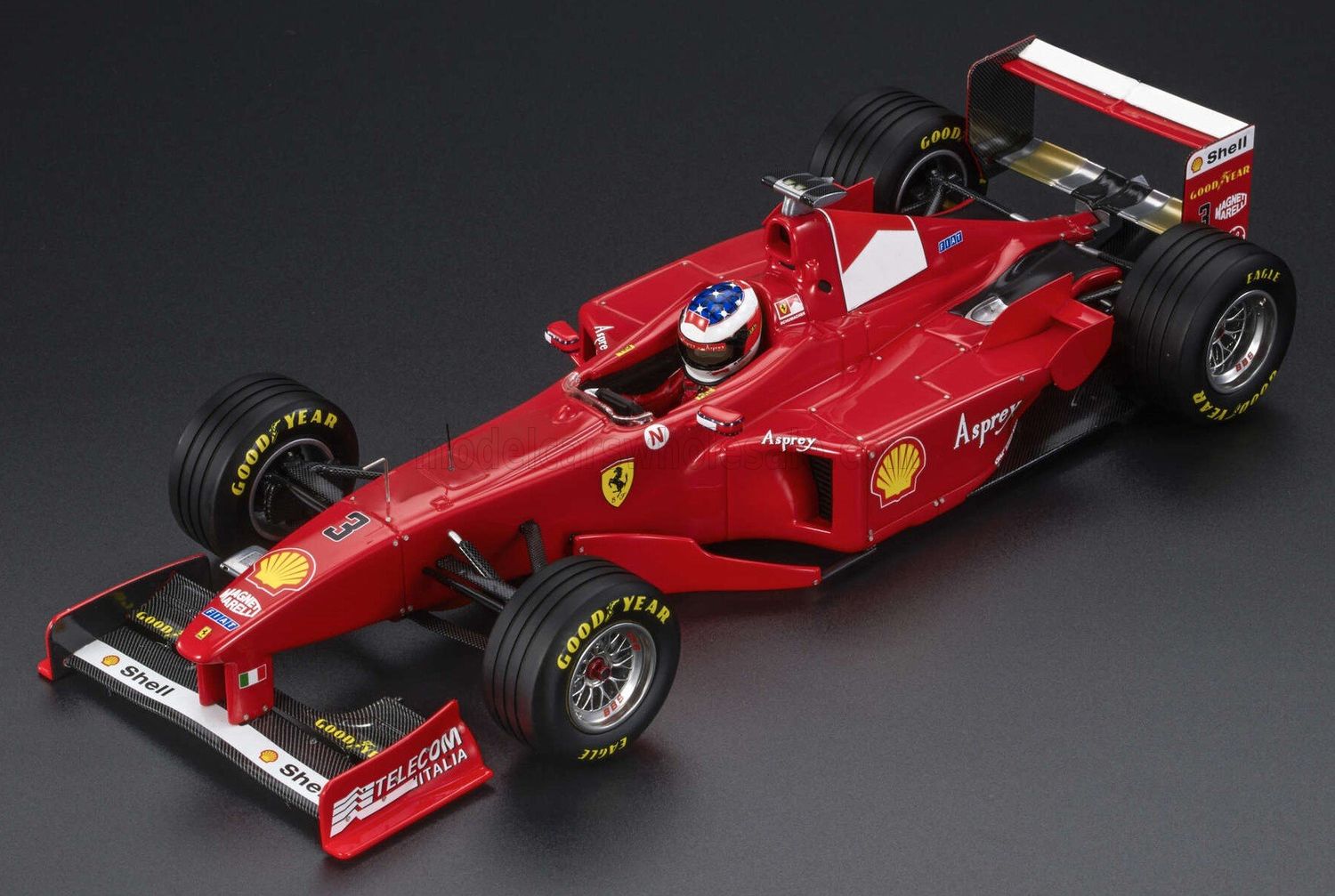 1:43 GP Replicas - Ferrari F1 F300 #3 Pole Position and Winner Monza Italy GP 1998 M. Schumacher *Mit Fahrer Figur*