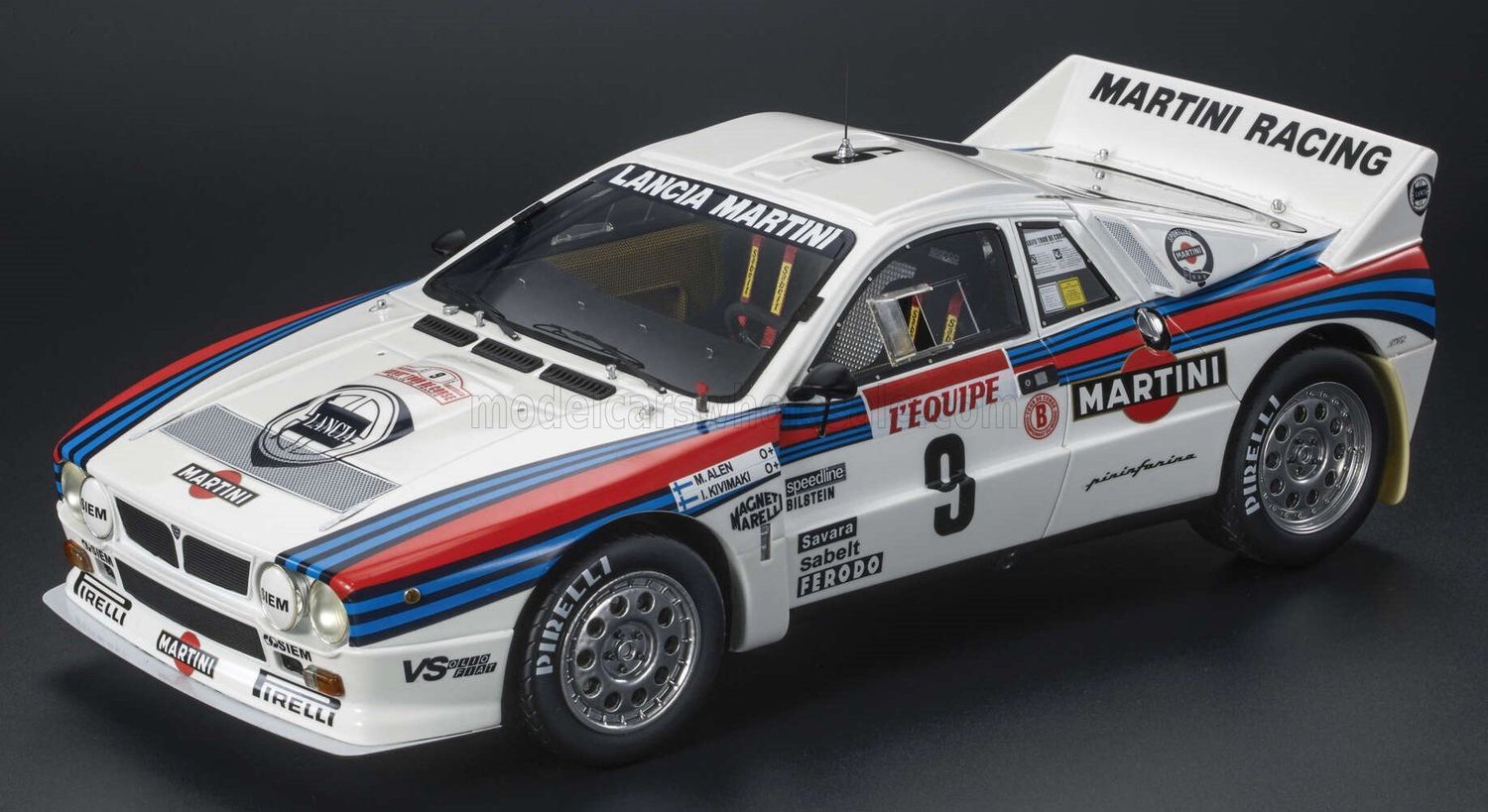1:43 Top Marques - Lanica 037 Martini Racing #9 Winner Tour De Corse 1983 M. Alen - I. Kivimaki