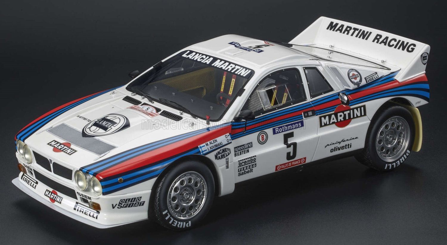 1:43 Top Marques - Lanica 037 Martini Racing #5 Winner Rally Tour De Corse 1984 M. Alen - I. Kivimaki