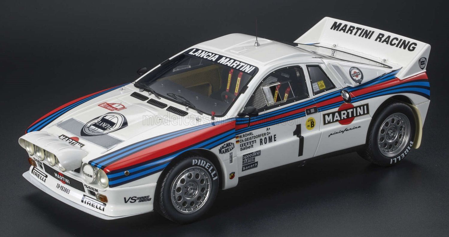 1:43 Top Marques - Lanica 037 Martini Racing #1 Winner Rally Montecarlo 1983 W. Rohrl - C. Geistdorfer