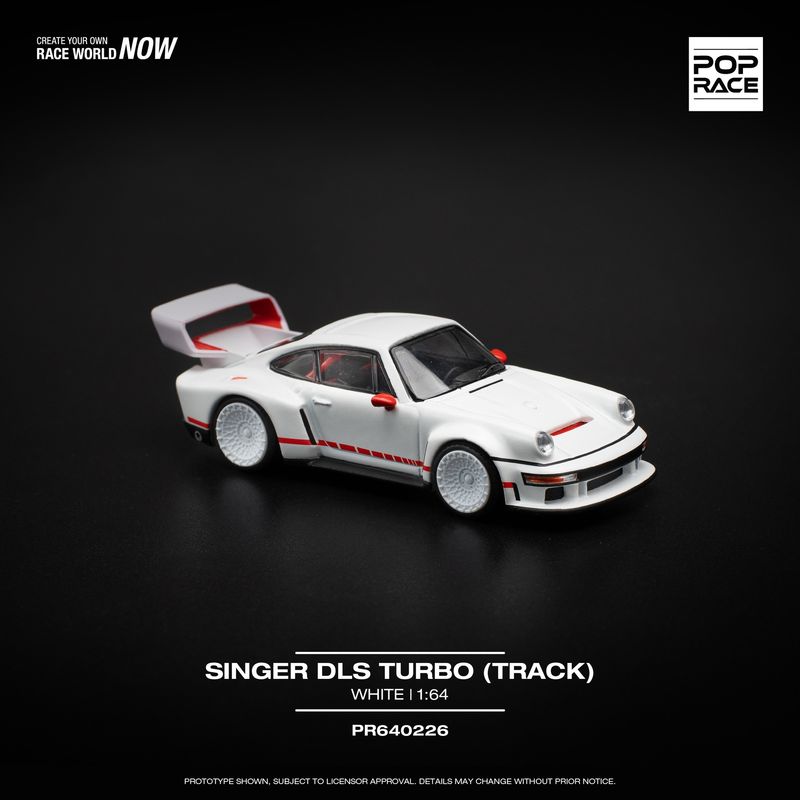 1:64 Pop Race Limited - Singer DLS Turbo (Track), white/red 1:64 Pop Race Limited - Singer DLS Turbo (Track), white/red