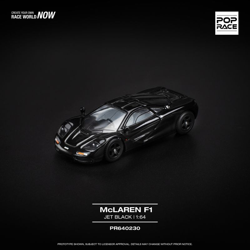 1:64 Pop Race Limited - McLaren F1, jet black 1:64 Pop Race Limited - McLaren F1, jet black