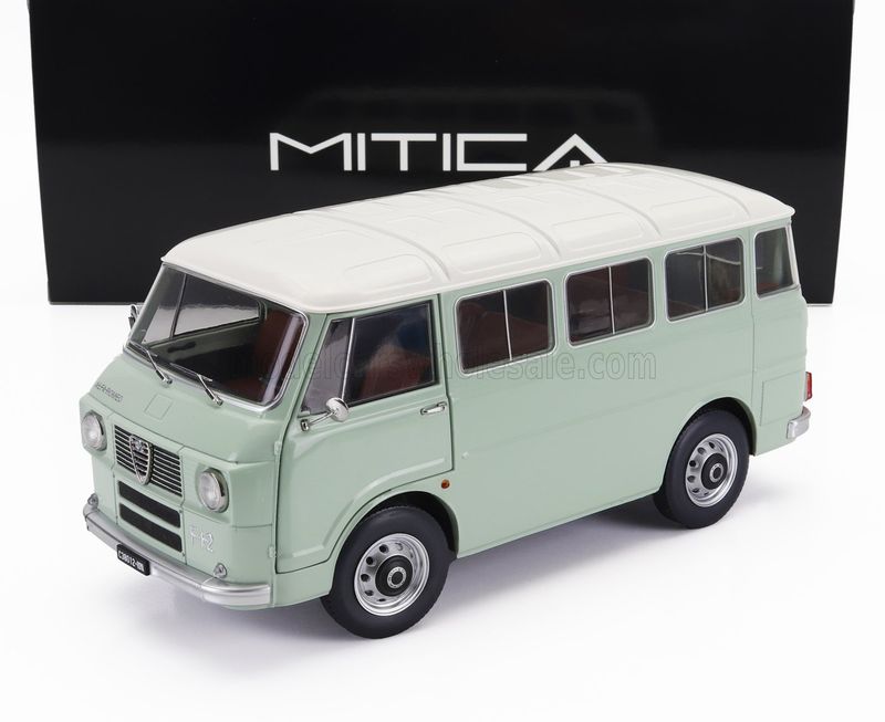 1:18 Mitica Diecast - 1967 Alfa Romeo F-12 Minibus 1. Series Light Green 1:18 Mitica Diecast - 1967 Alfa Romeo F-12 Minibus 1. Series Light Green
