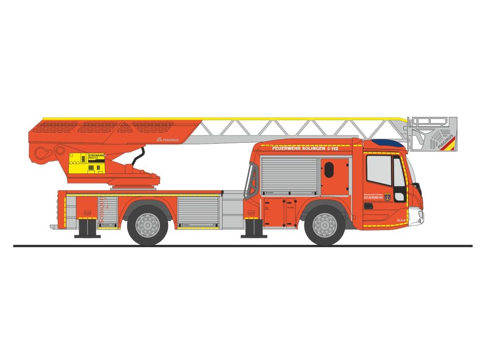 1:87 Rietze - Magirus DLK 32 n.B. Feuerwehr Solingen