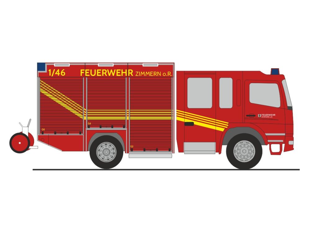 1:87 Rietze - Iveco MAGIRUS Lohr Feuerwehr Zimmern