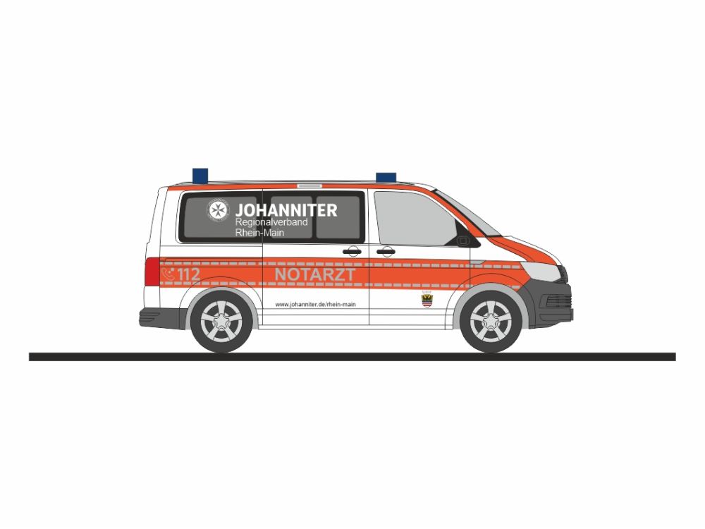 1:87 Rietze - VW T6 Notarzt Johanniter RV Rhein-Main