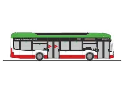 1:87 Rietze - Mercedes Benz eCITARO Hagener Straßenbahn - KMR 1:87 Rietze - Mercedes Benz eCITARO Hagener Straßenbahn - KMR