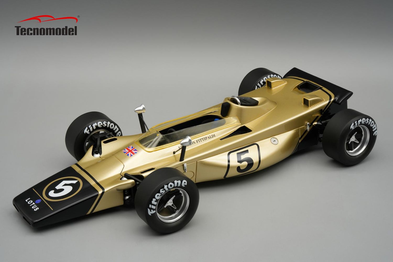 1:18 Tecnomodel - Lotus 56B 1971 Italy GP driver: Emerson Fittipaldi