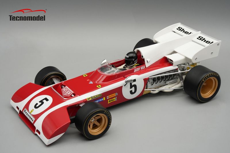 1:18 Tecnomodel - Ferrari 312 B2 1972 South Africa GP Driver: Jacky Ickx *With Driver Figure*