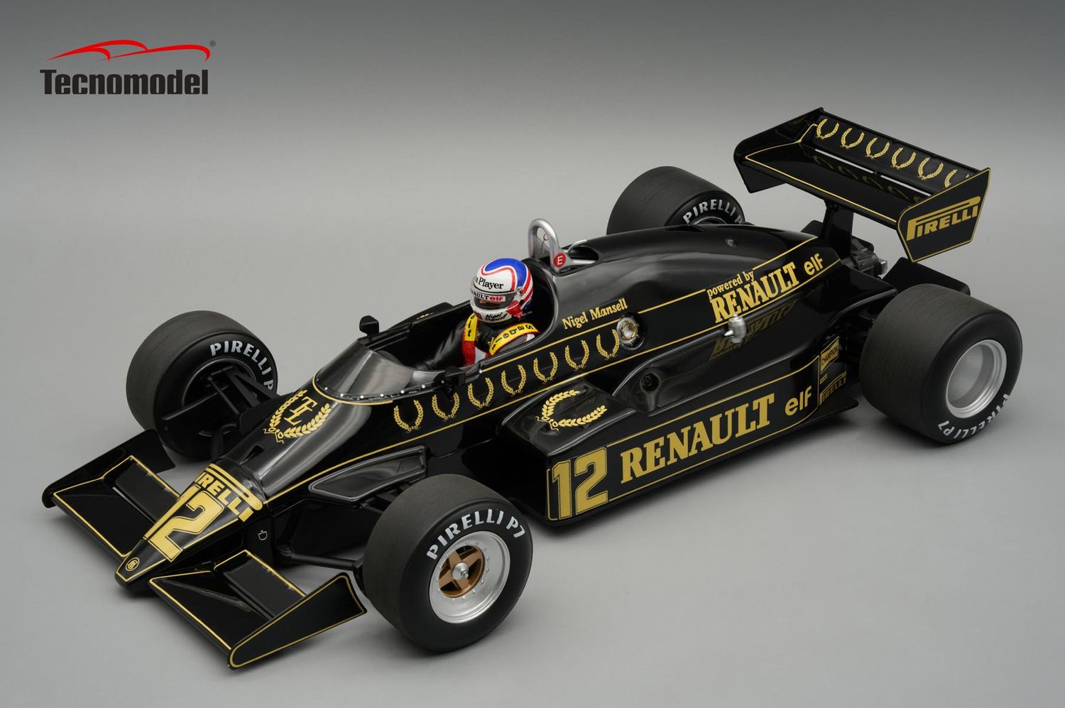 1:18 Tecnomodel - Lotus 94T 1983 British GP Driver:  Nigel Mansell *With Driver Figure*