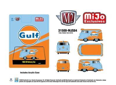 1:64 M2 Machines - 1960 Volkswagen Delivery *GULF*