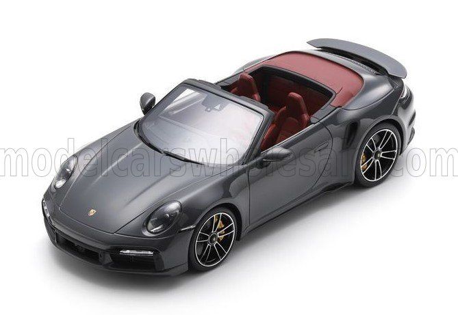 1:18 Schuco - Porsche 911 (992) Turbo S Cabriolet 2022 - Agate Grey