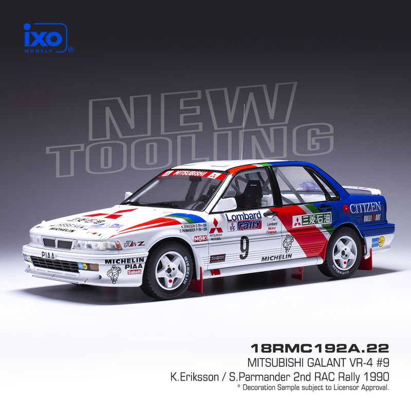 1:18 Ixo - Mitsubishi Galant VR-4, No.9, RAC Rally, K.Eriksson/S.Parmander, 1990 1:18 Ixo - Mitsubishi Galant VR-4, No.9, RAC Rally, K.Eriksson/S.Parmander, 1990