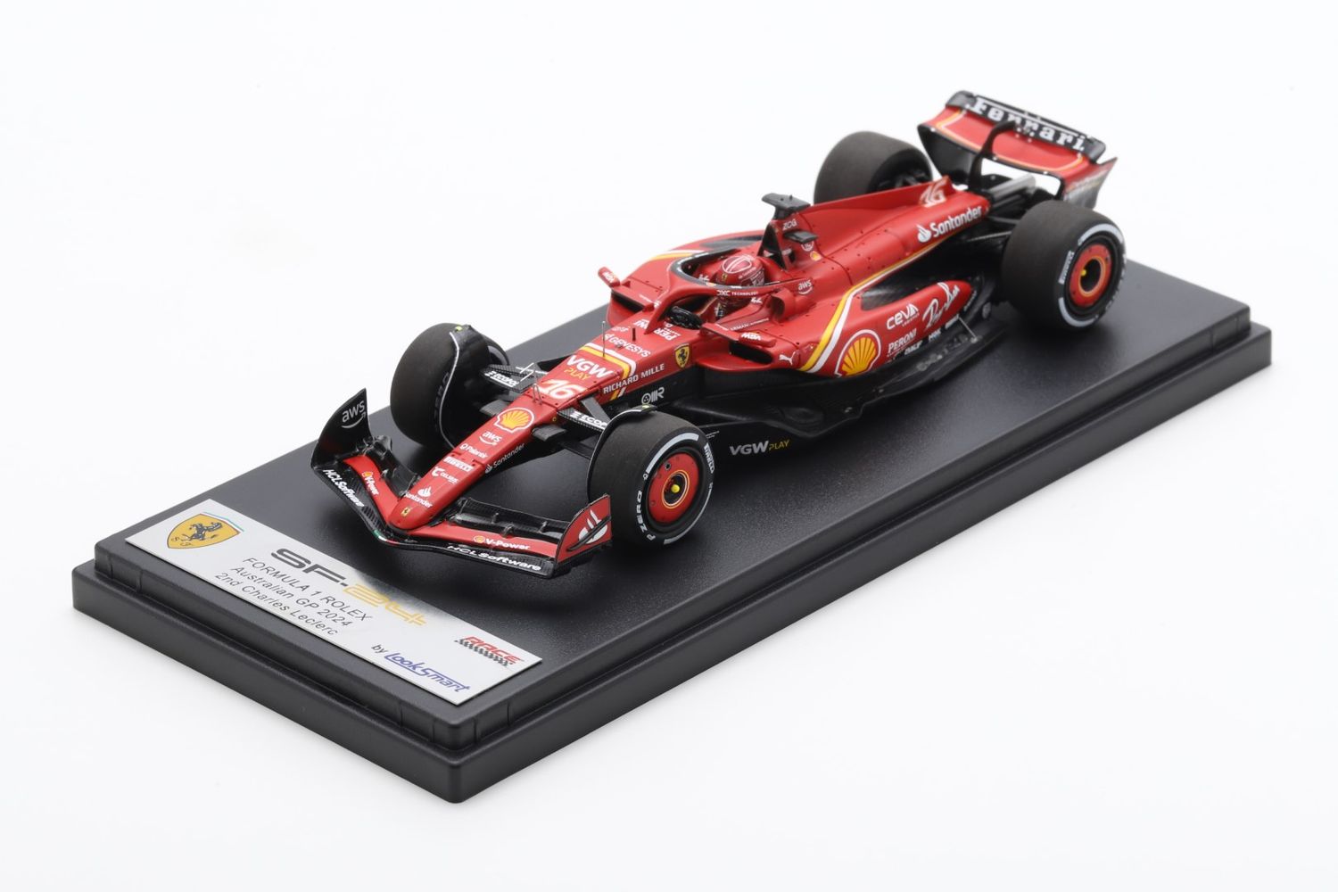 1:43 Looksmart - Ferrari SF-24 Australia GP 2024 – Charles Leclerc 2nd Place