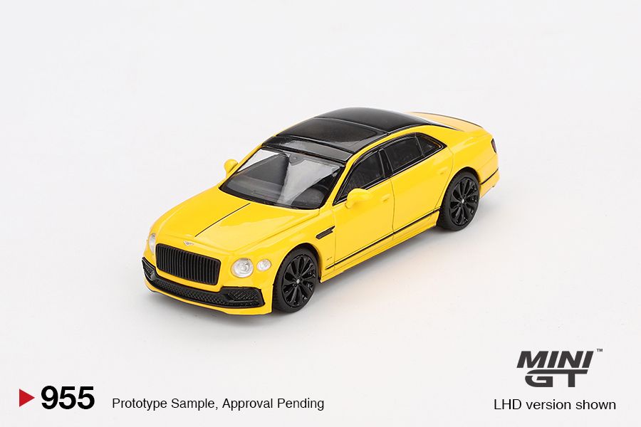 1:64 Mini GT - 2023 Bentley Flying Spur Monaco, yellow RHD
