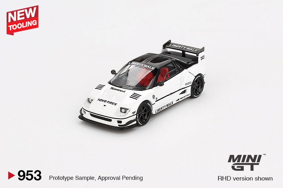 1:64 Mini GT - 2024 Mazda AZ-1 Liberty Walk LB40 *Tokyo Auto Salon*, white