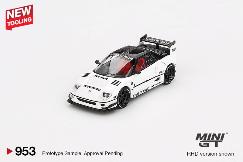 1:64 Mini GT - 2024 Mazda AZ-1 Liberty Walk LB40 *Tokyo Auto Salon*, white