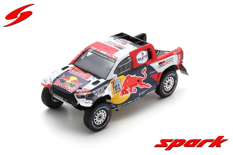 1:18 Spark - TOYOTA GR DKR HILUX T1+ No.201 Winner Dakar 2022 Nasser Al-Attiyah - Mathieu Baumel 1:18 Spark - TOYOTA GR DKR HILUX T1+ No.201 Winner Dakar 2022 Nasser Al-Attiyah - Mathieu Baumel