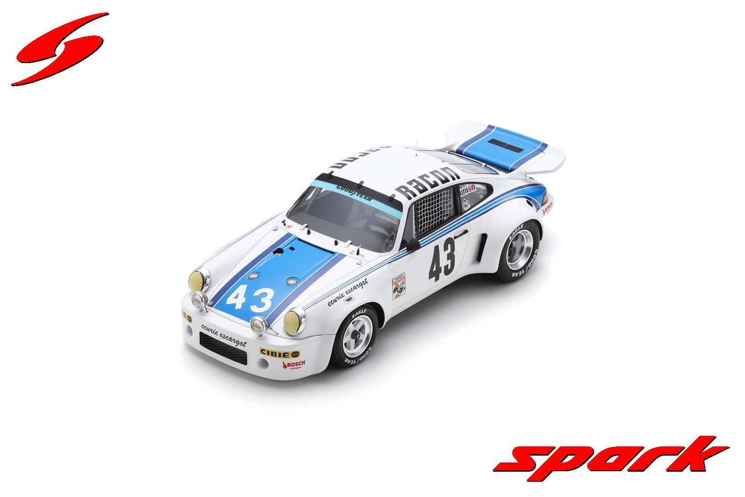 1:18 Spark - Porsche 911 Carrera RSR No.43 Winner Daytona 24H 1977 H. Haywood - J. Graves - D. Helmick