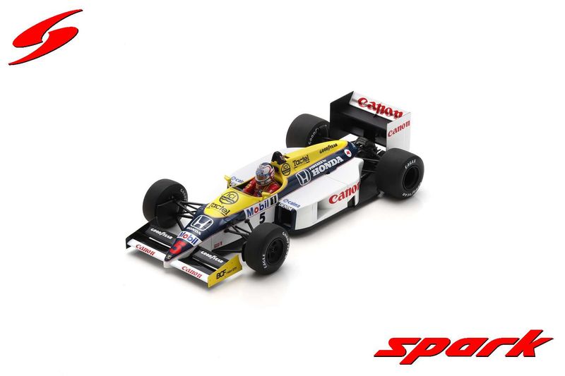 1:18 Spark - Williams FW11 No.5 Winner British GP 1986 Nigel Mansell 1:18 Spark - Williams FW11 No.5 Winner British GP 1986 Nigel Mansell