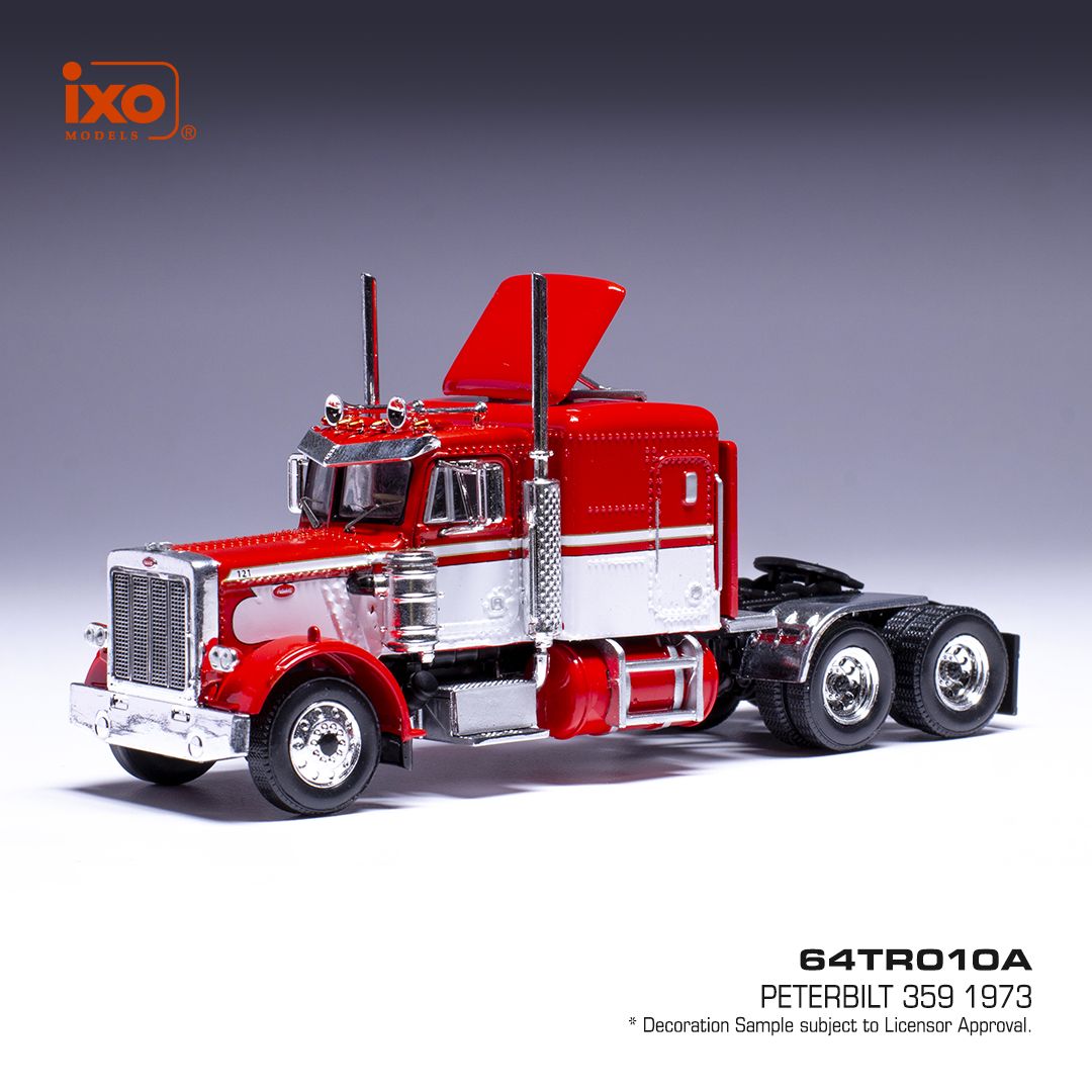 1:64 Ixo - 1973 Peterbilt 359 rot , weiss