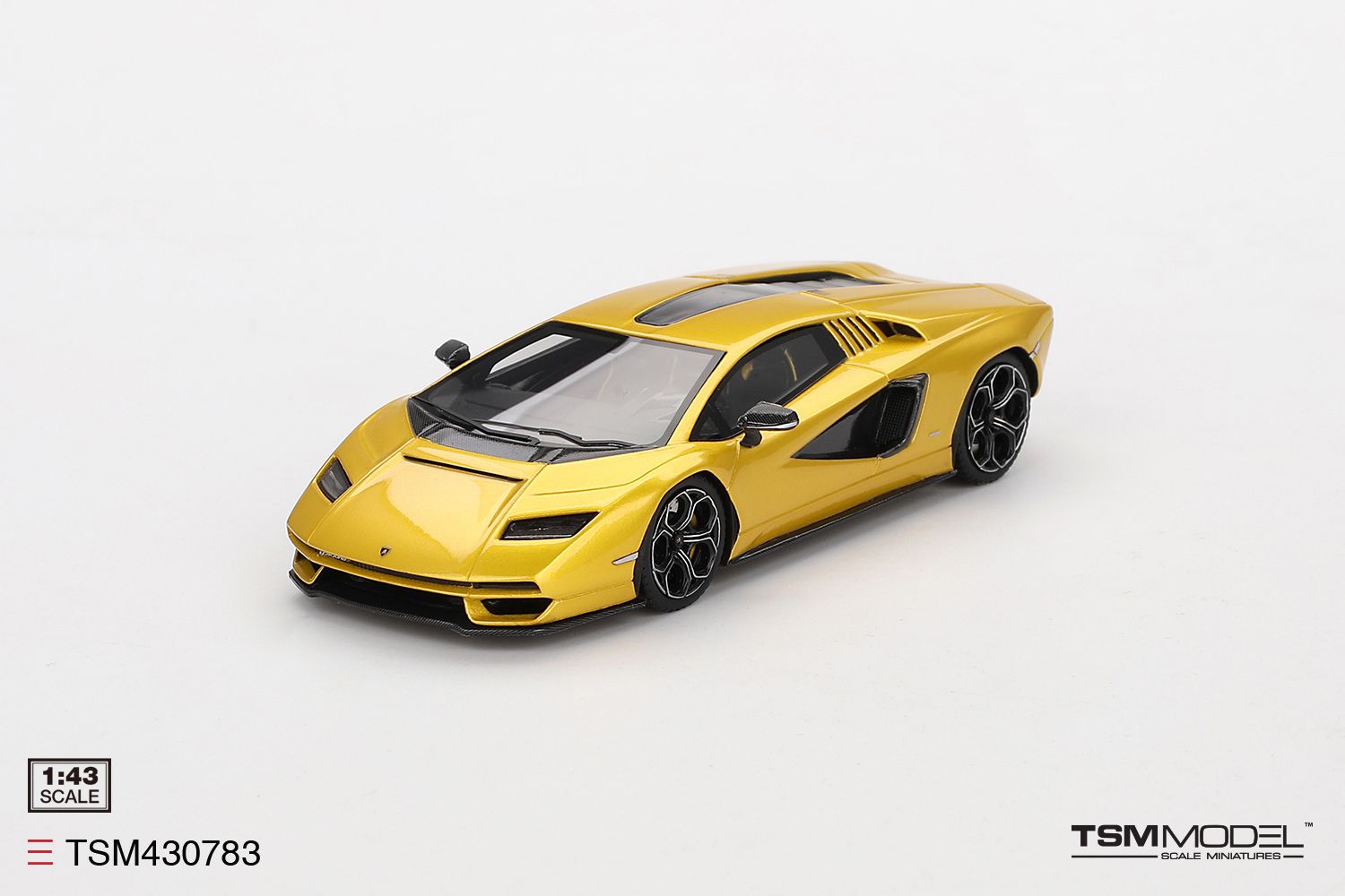 1:43 TSM - 2021 Lamborghini Countach LPI 800-4 New Giallo Orion