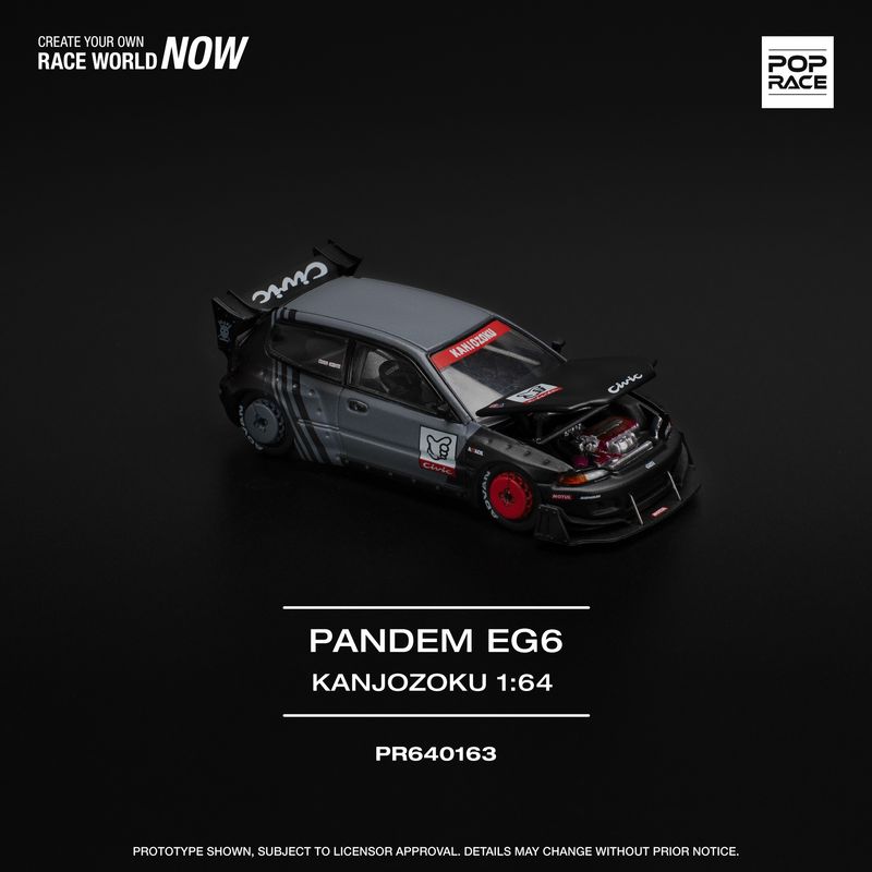 1:64 Pop Race Limited - Pandem Civic EG6 *Kanjozoku* 1:64 Pop Race Limited - Pandem Civic EG6 *Kanjozoku*