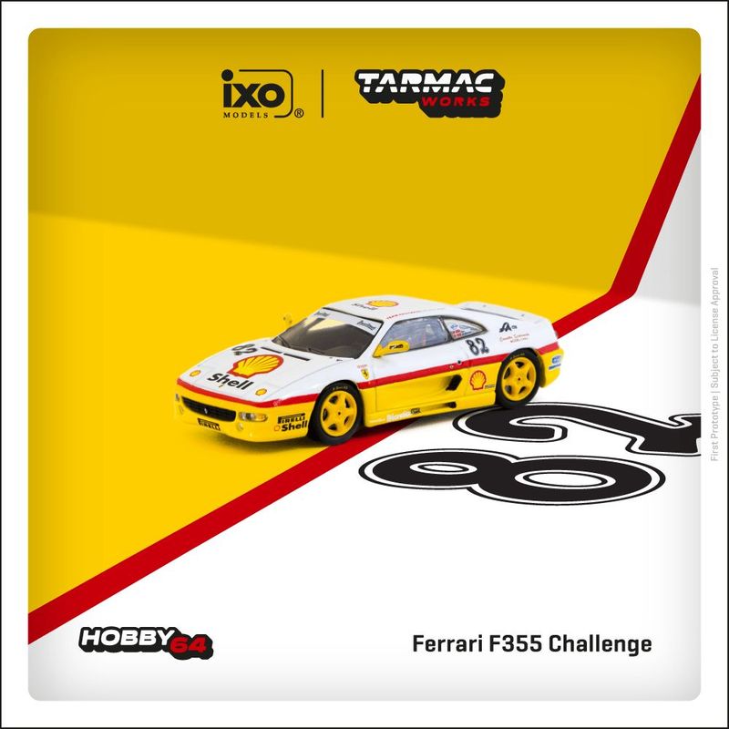 1:64 Tarmac - 1999 Ferrari F355 Challenge #82 D. Peter Andersen 1:64 Tarmac - 1999 Ferrari F355 Challenge #82 D. Peter Andersen